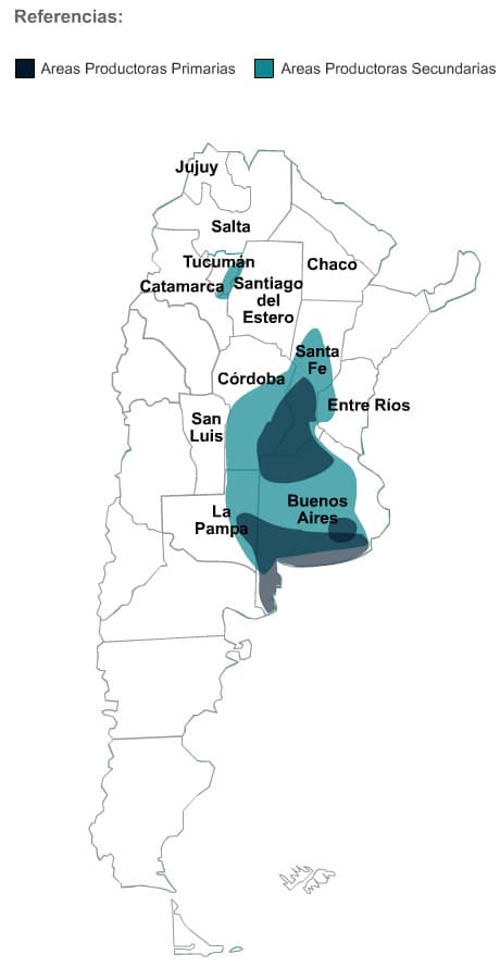 Mapa de trigo