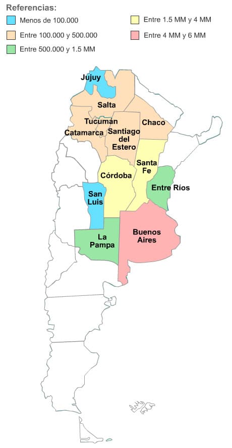 Mapa de trigo